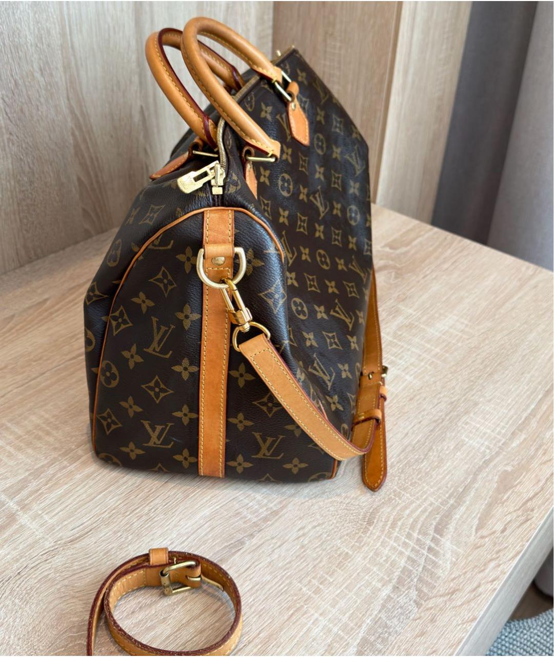 LOUIS VUITTON Коричневая сумка с короткими ручками, фото 3