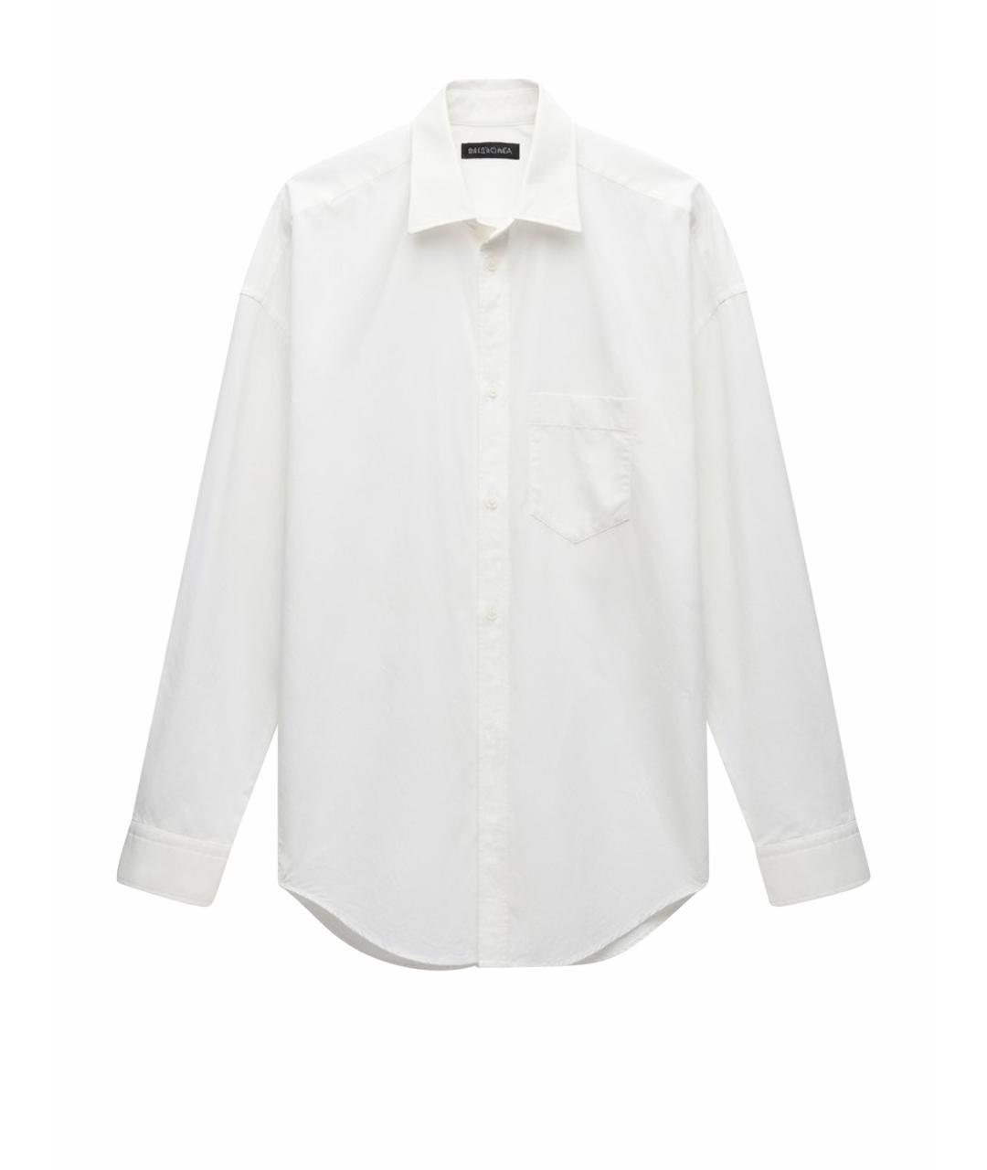 BALENCIAGA Белая хлопковая рубашка, фото 1