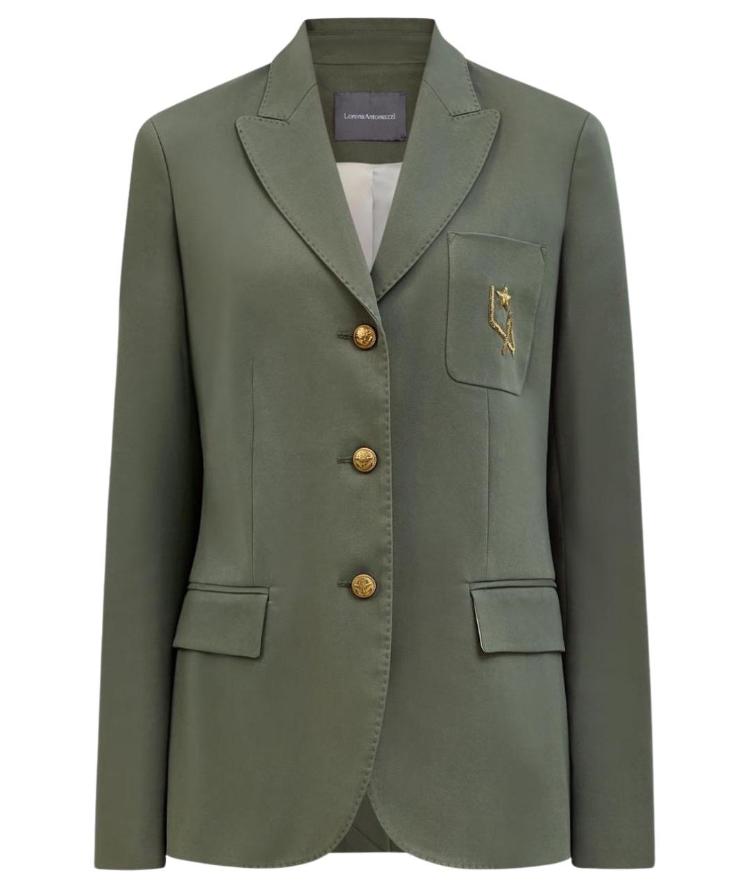 LORENA ANTONIAZZI Зеленый жакет/пиджак, фото 1
