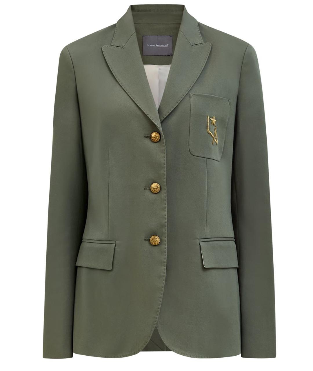 LORENA ANTONIAZZI Зеленый жакет/пиджак, фото 3