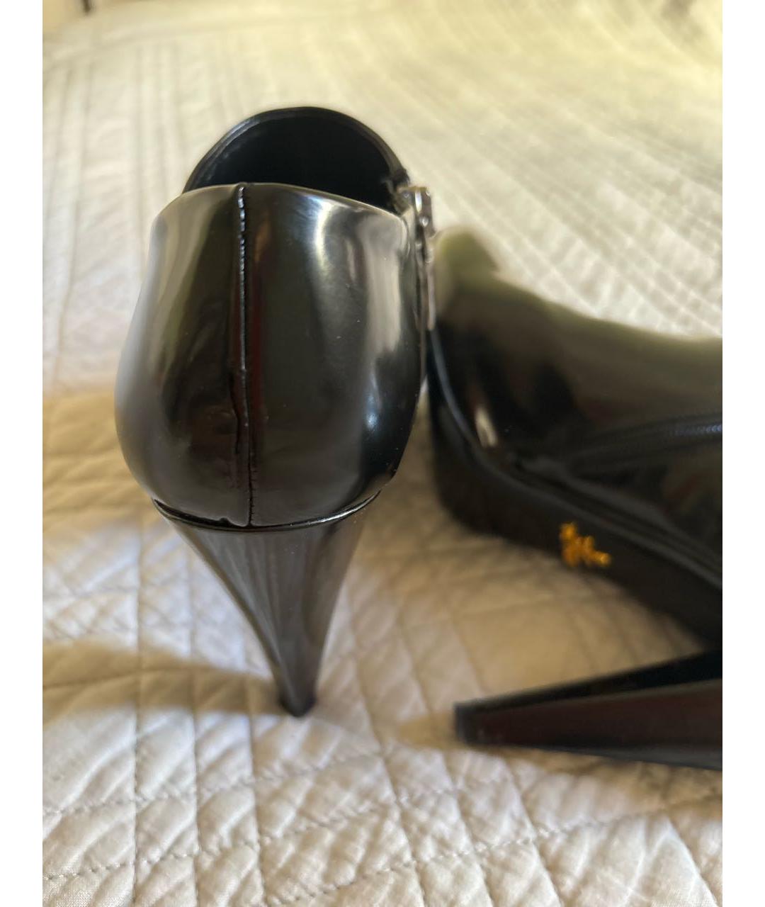 PRADA Черные кожаные ботильоны, фото 4