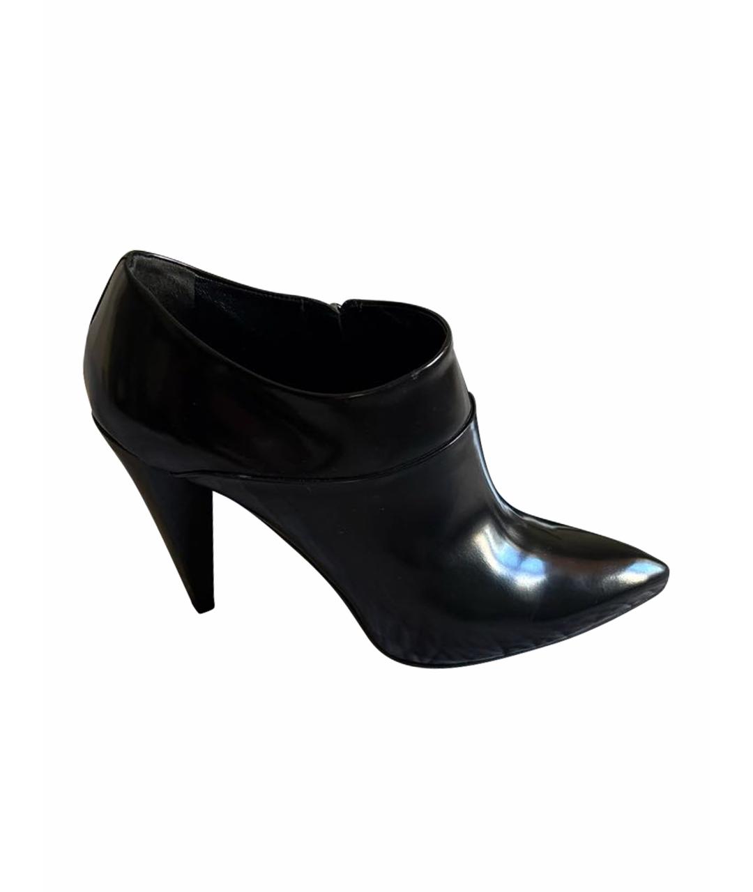 PRADA Черные кожаные ботильоны, фото 1