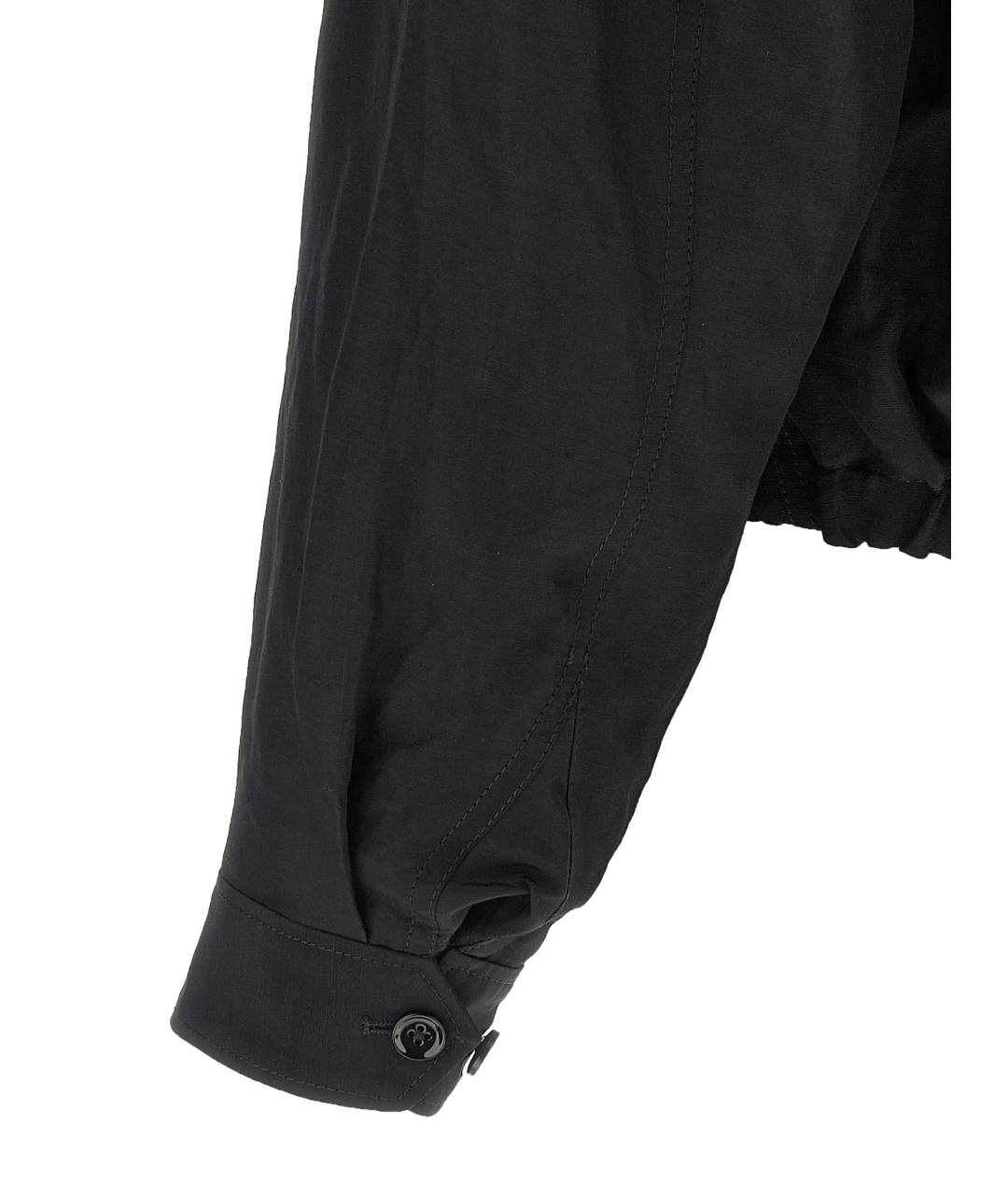 LEMAIRE Черная льняная куртка, фото 4