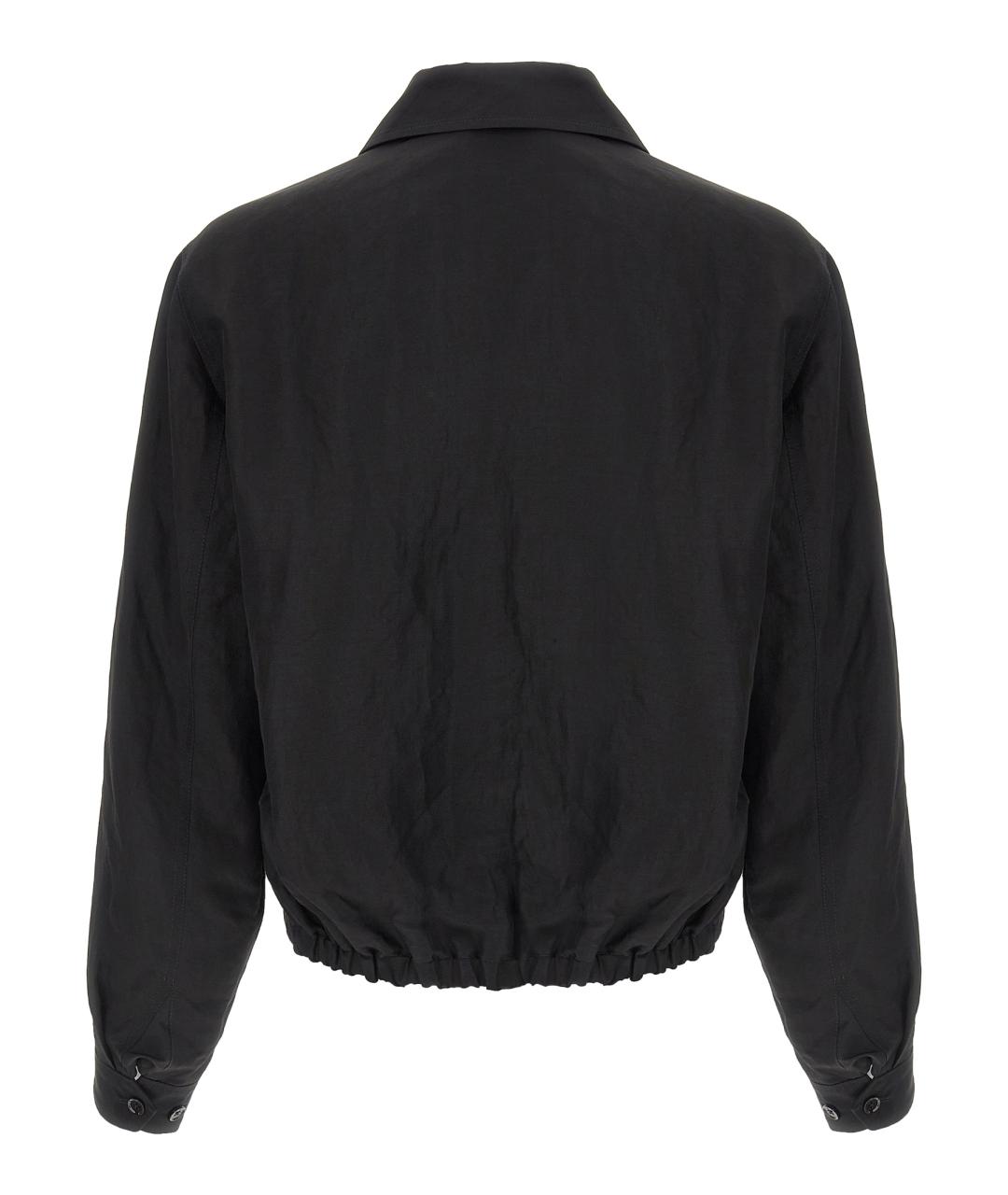 LEMAIRE Черная льняная куртка, фото 2