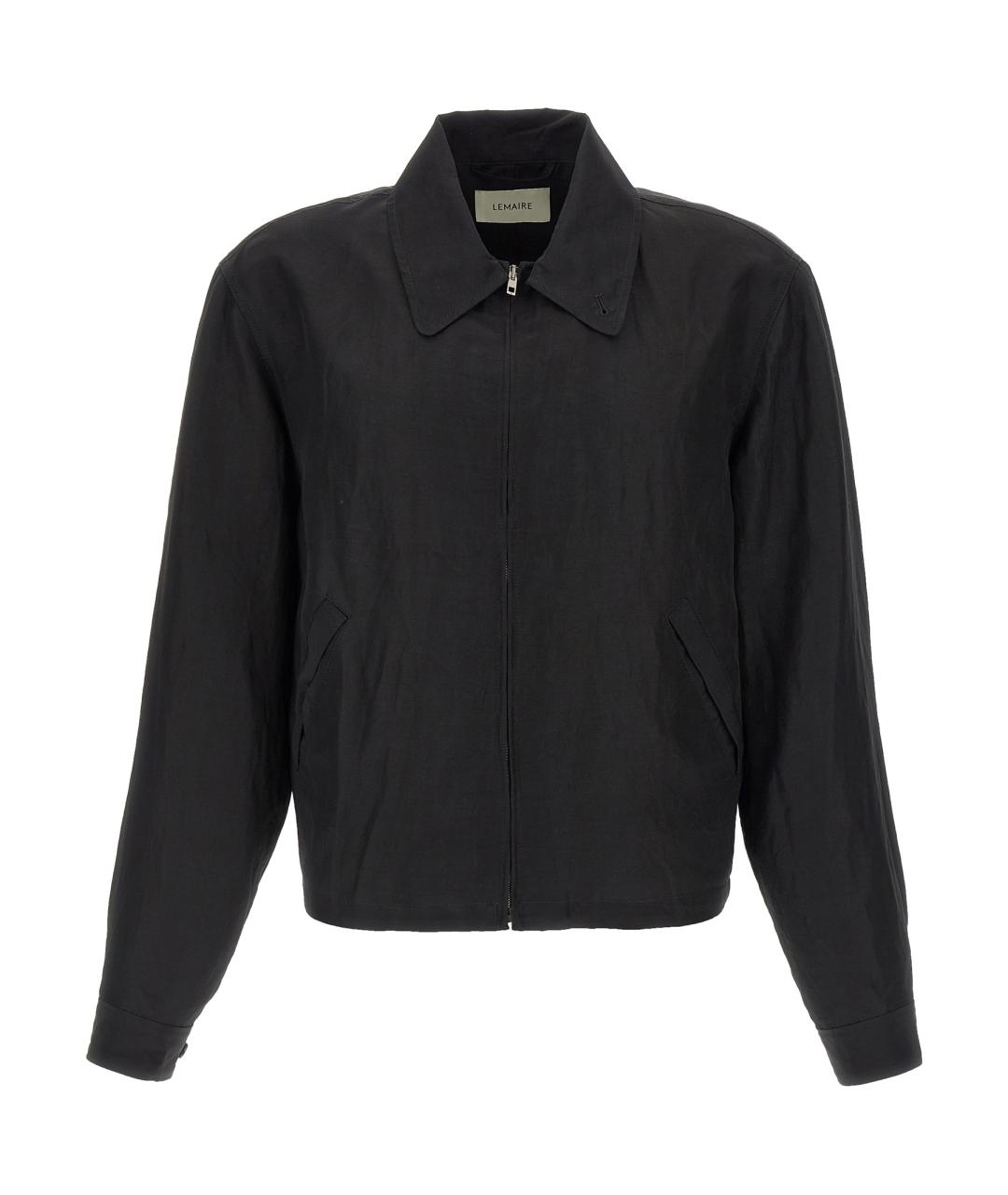 LEMAIRE Черная льняная куртка, фото 1