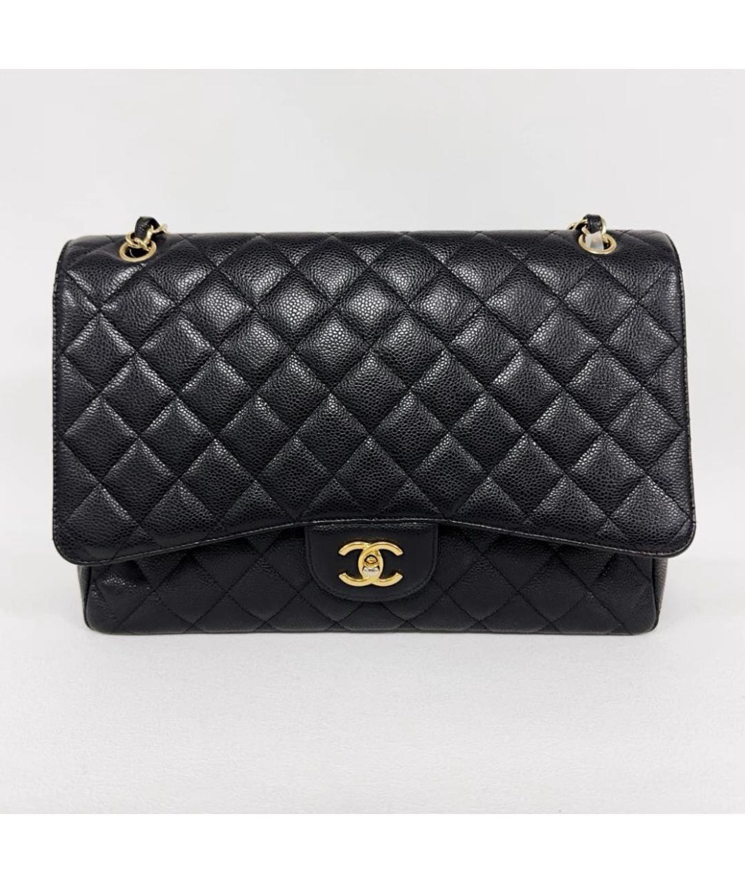 CHANEL Черная кожаная сумка через плечо, фото 7