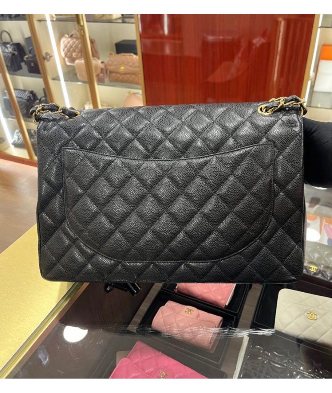 CHANEL Черная кожаная сумка через плечо, фото 6