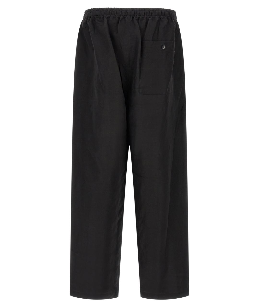 LEMAIRE Черные льняные повседневные брюки, фото 2