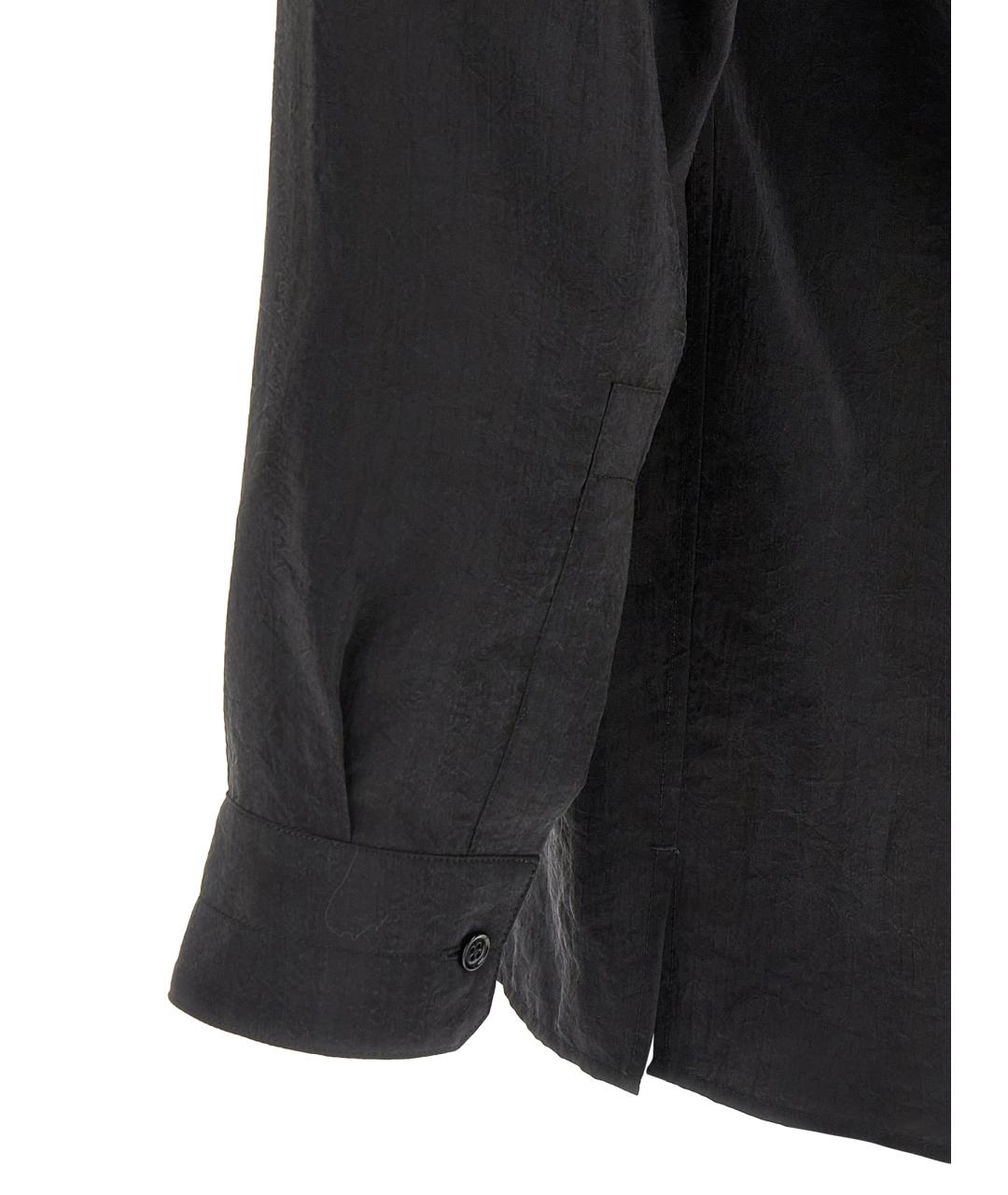 LEMAIRE Черная шелковая кэжуал рубашка, фото 4