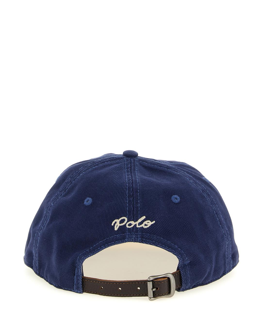 POLO RALPH LAUREN Синяя хлопковая кепка/бейсболка, фото 3