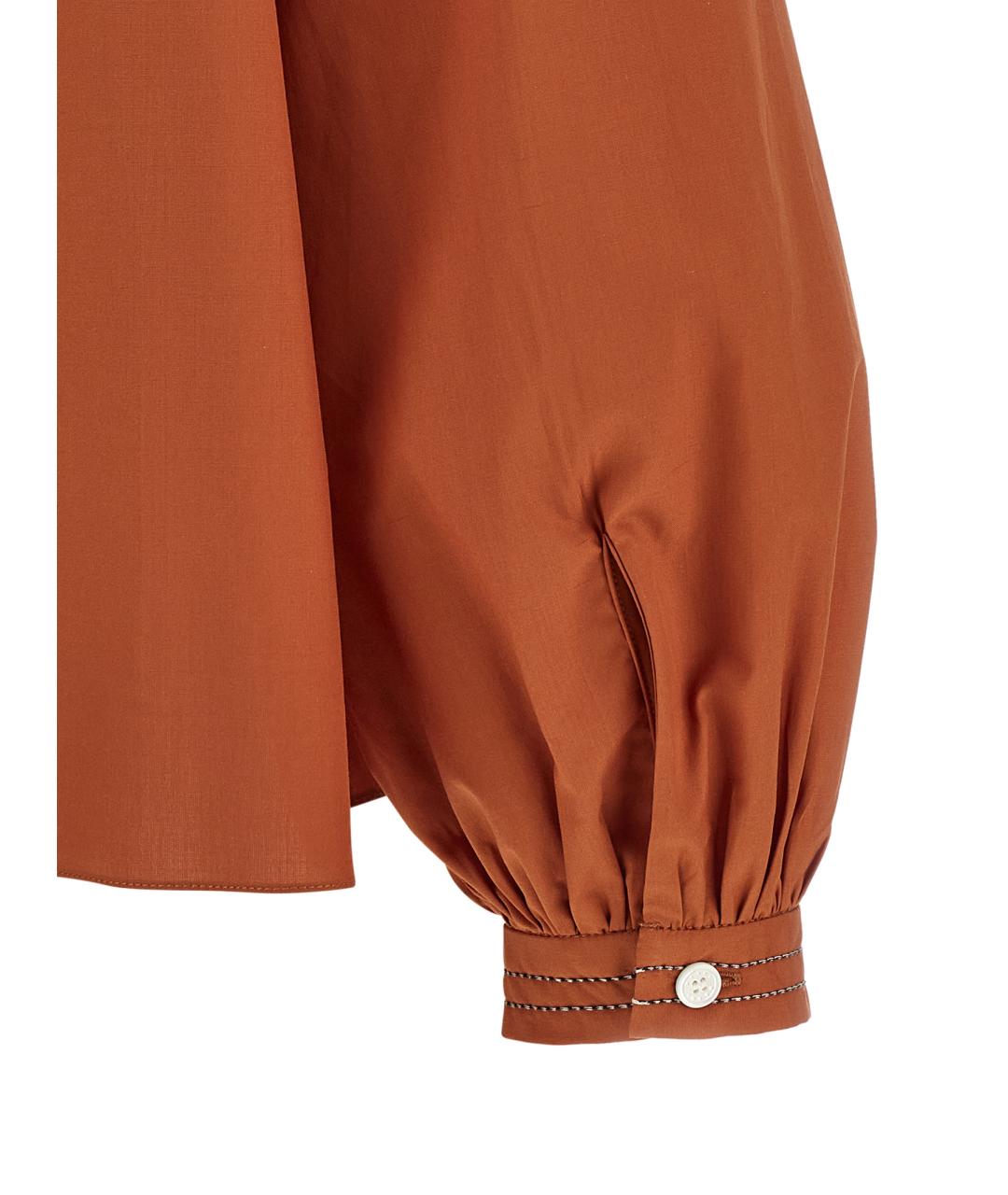 MARNI Оранжевая хлопковая блузы, фото 4