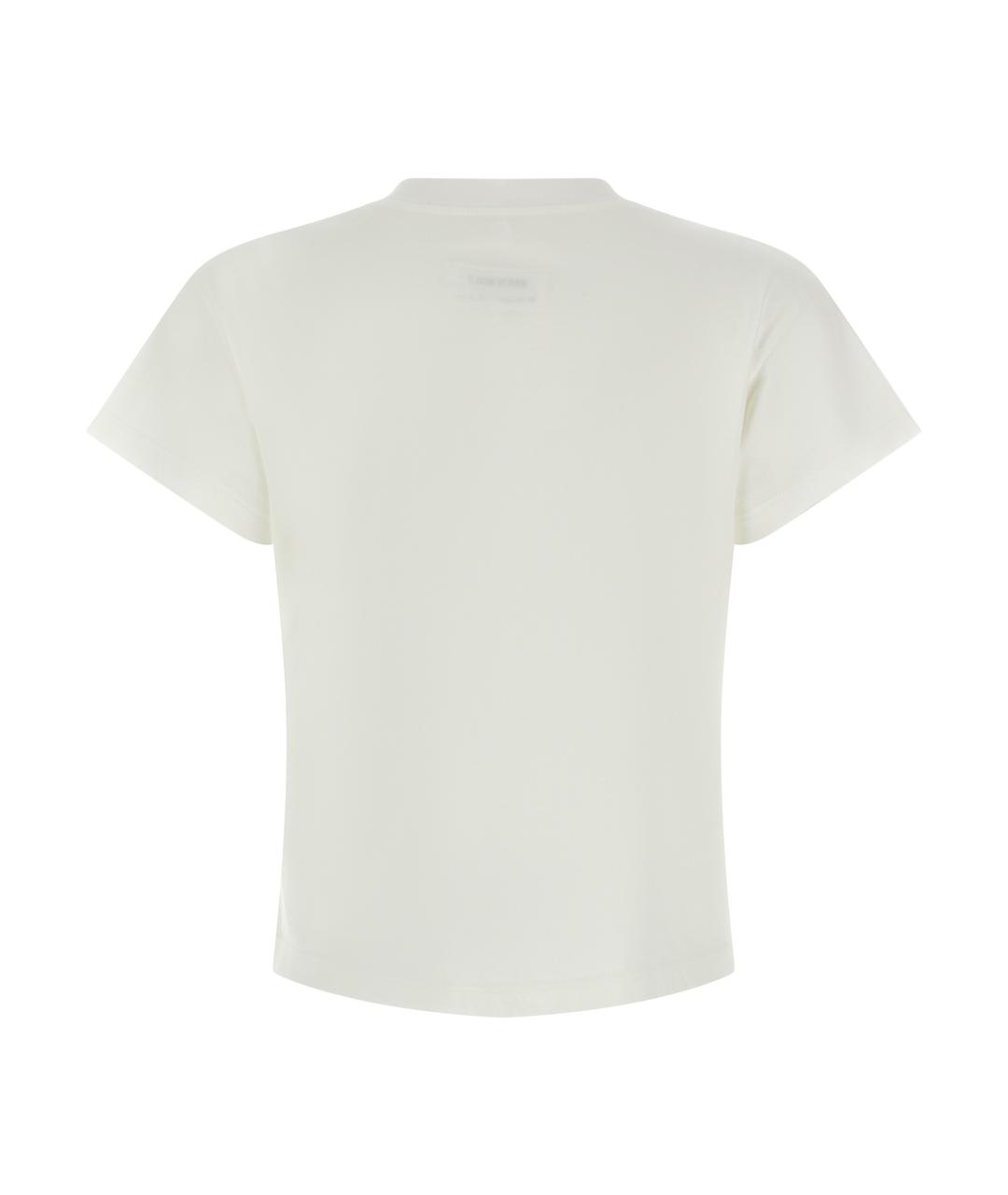 MM6 MAISON MARGIELA Белая хлопковая футболка, фото 2