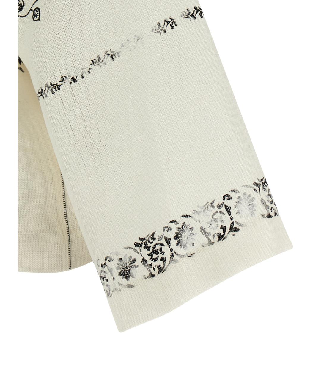 ALBERTA FERRETTI Белая льняная блузы, фото 4