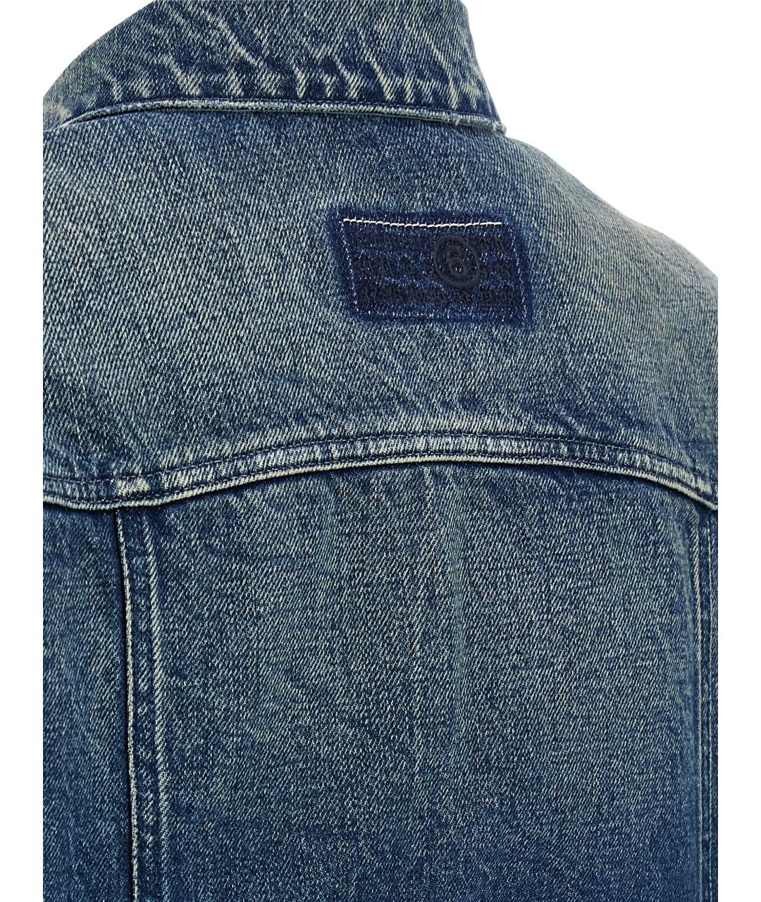 MM6 MAISON MARGIELA Синяя хлопковая куртка, фото 5