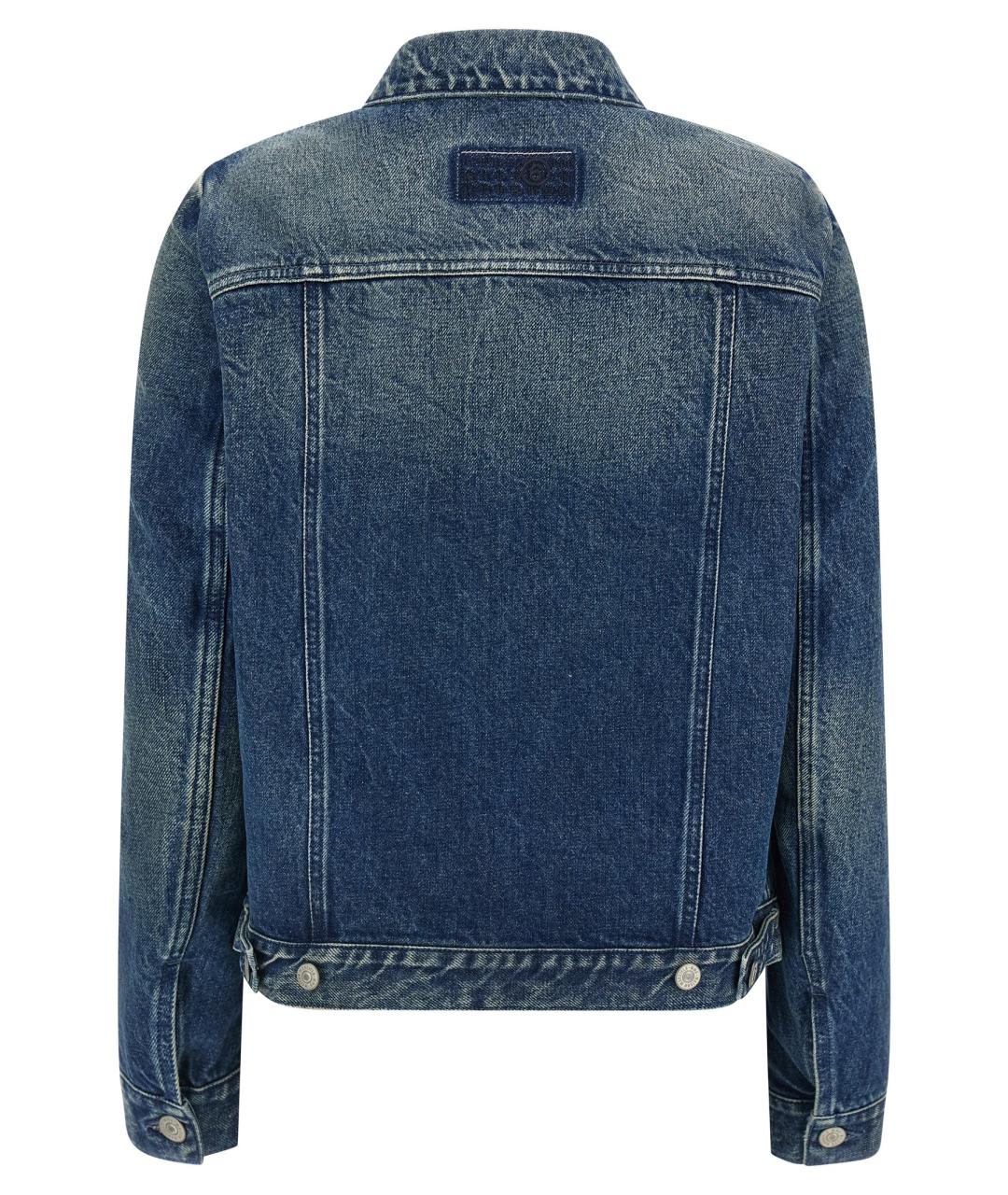 MM6 MAISON MARGIELA Синяя хлопковая куртка, фото 2