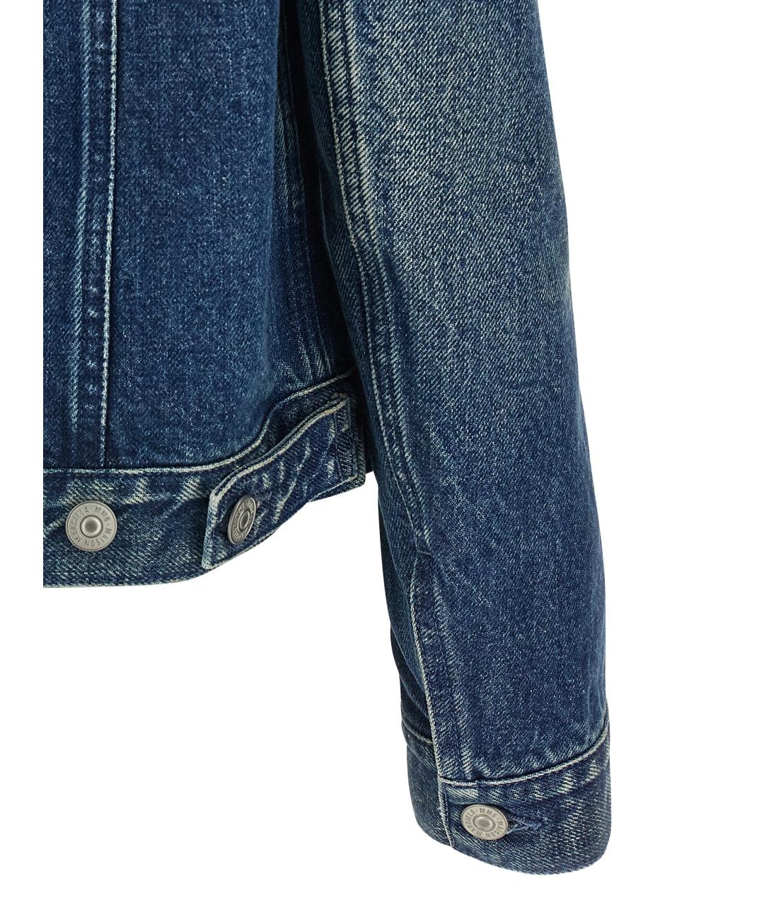 MM6 MAISON MARGIELA Синяя хлопковая куртка, фото 4