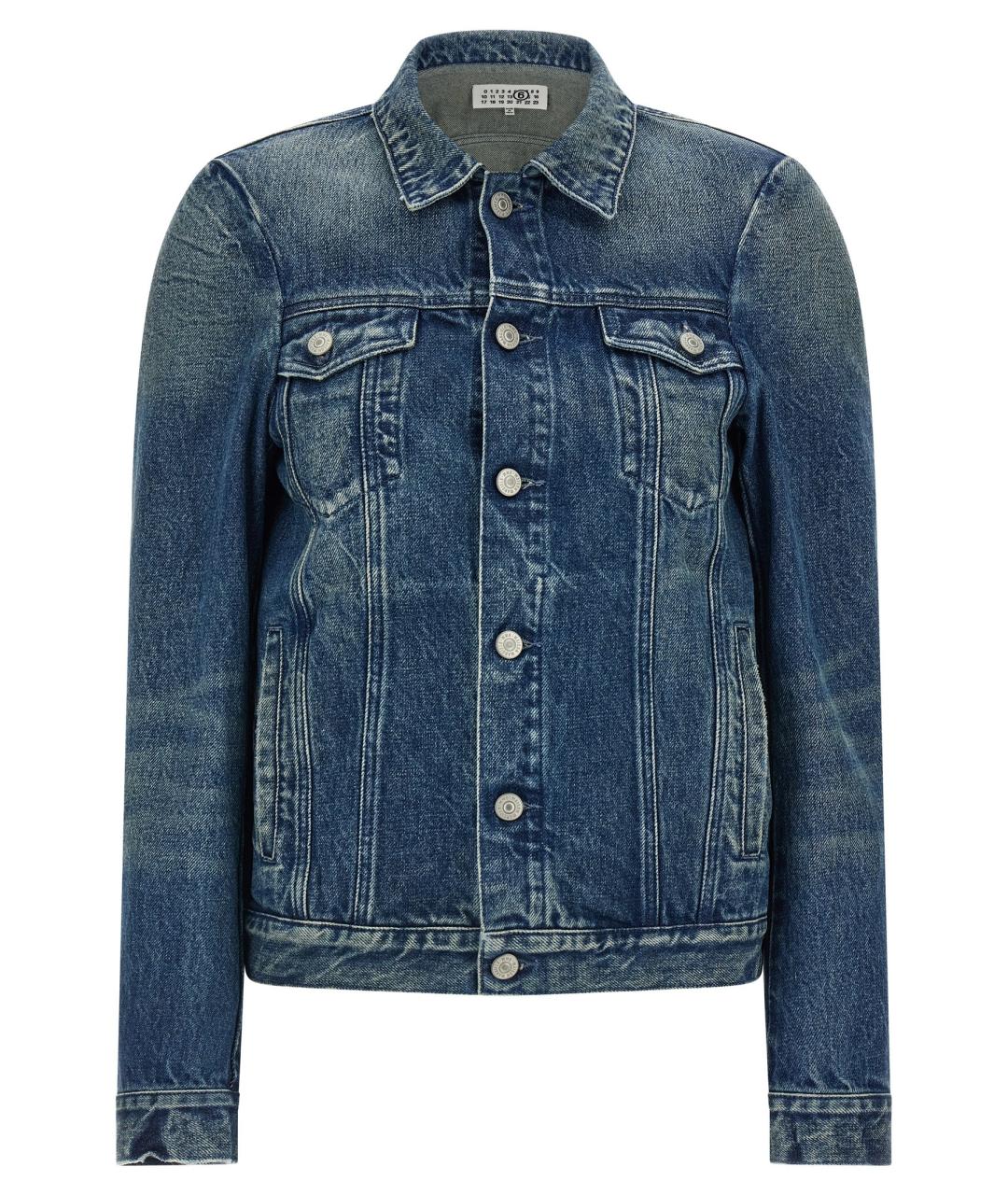 MM6 MAISON MARGIELA Синяя хлопковая куртка, фото 1