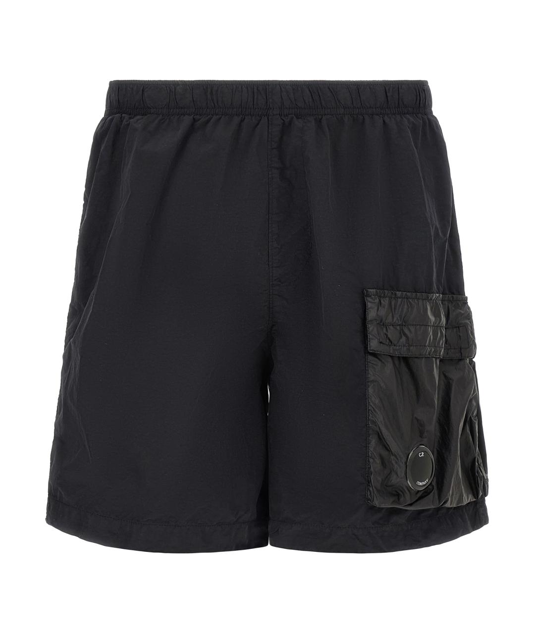 CP COMPANY Черные полиамидовые шорты, фото 1