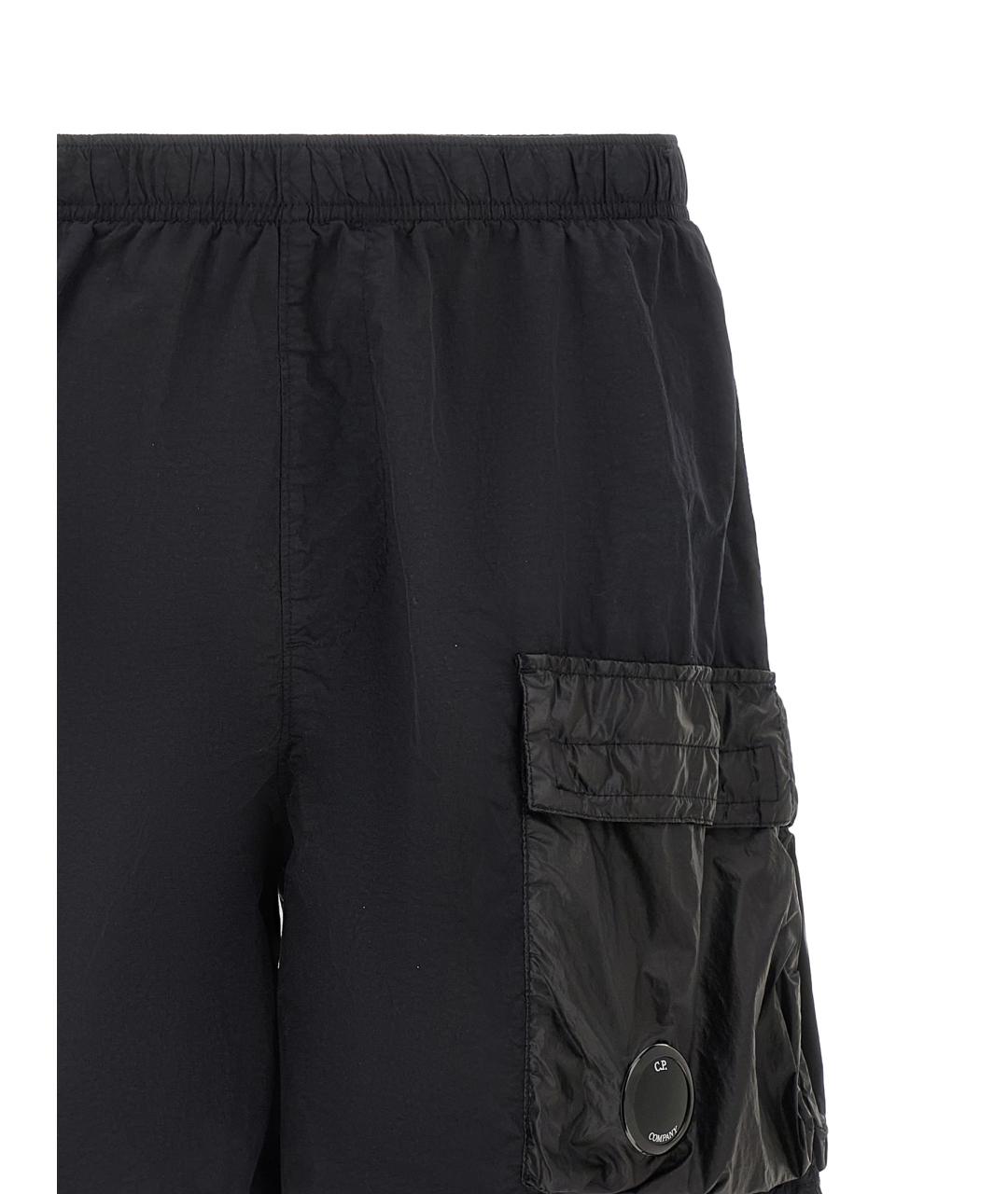 CP COMPANY Черные полиамидовые шорты, фото 3