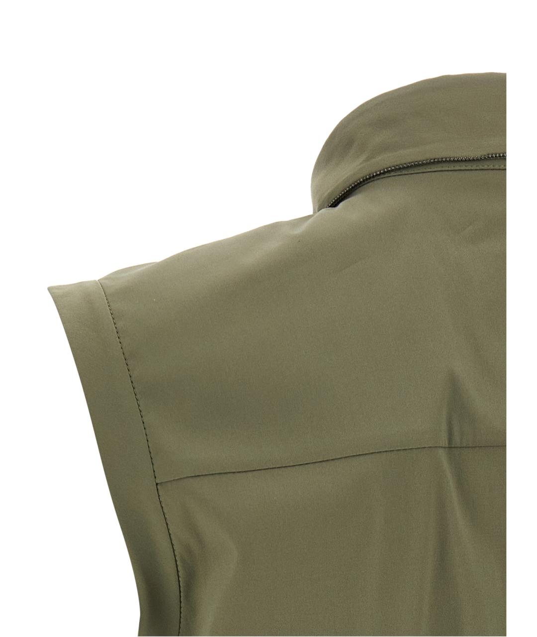 BRUNELLO CUCINELLI Зеленая хлопковая рубашка, фото 4