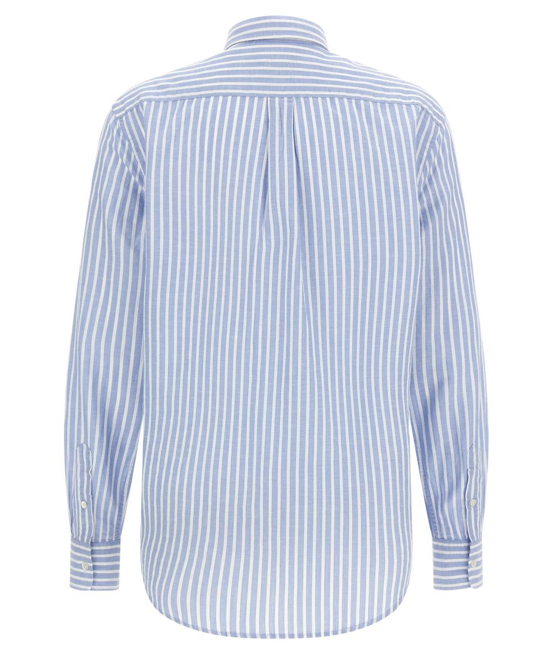 POLO RALPH LAUREN Голубая хлопковая рубашка, фото 2