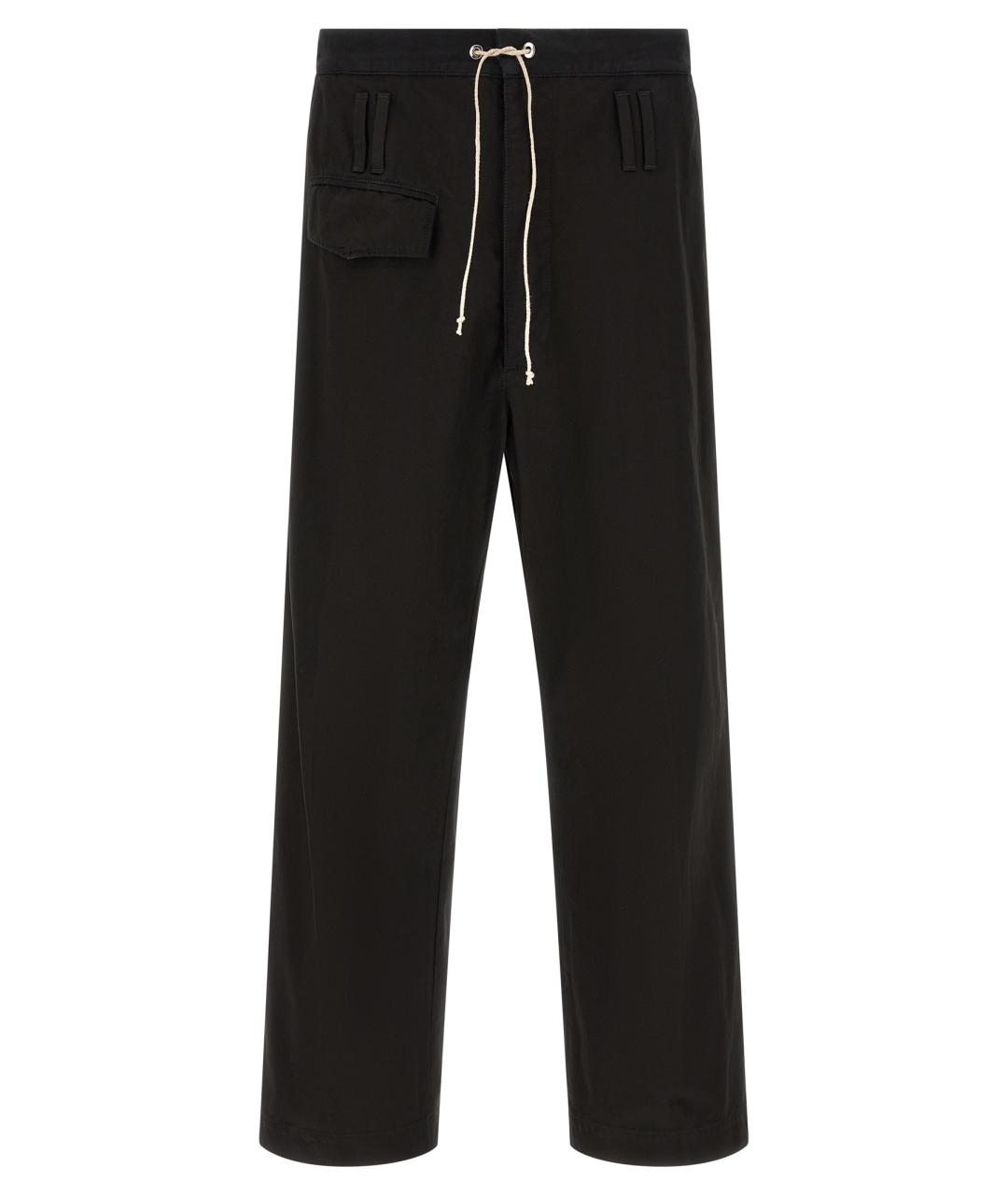 NAMACHEKO Черные хлопковые повседневные брюки, фото 1