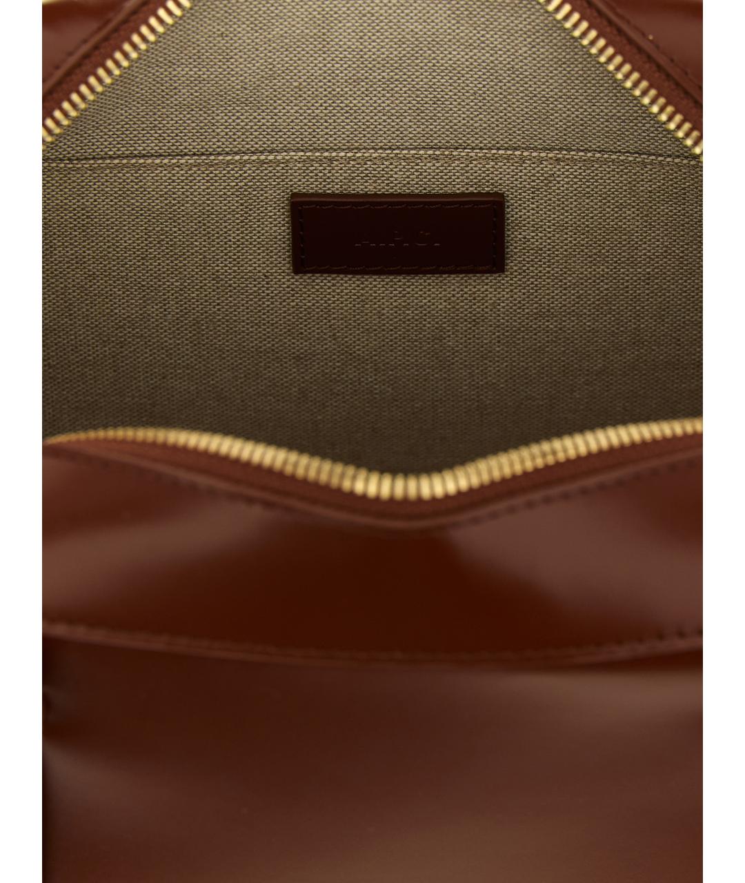 A.P.C. Коричневая кожаная сумка через плечо, фото 4
