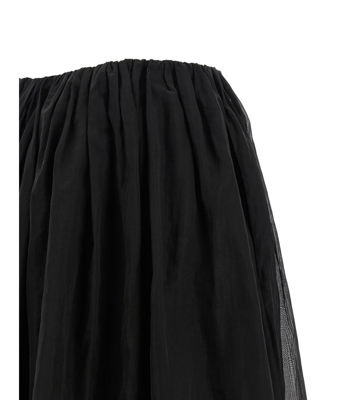 BRUNELLO CUCINELLI Черная хлопковая юбка макси, фото 4