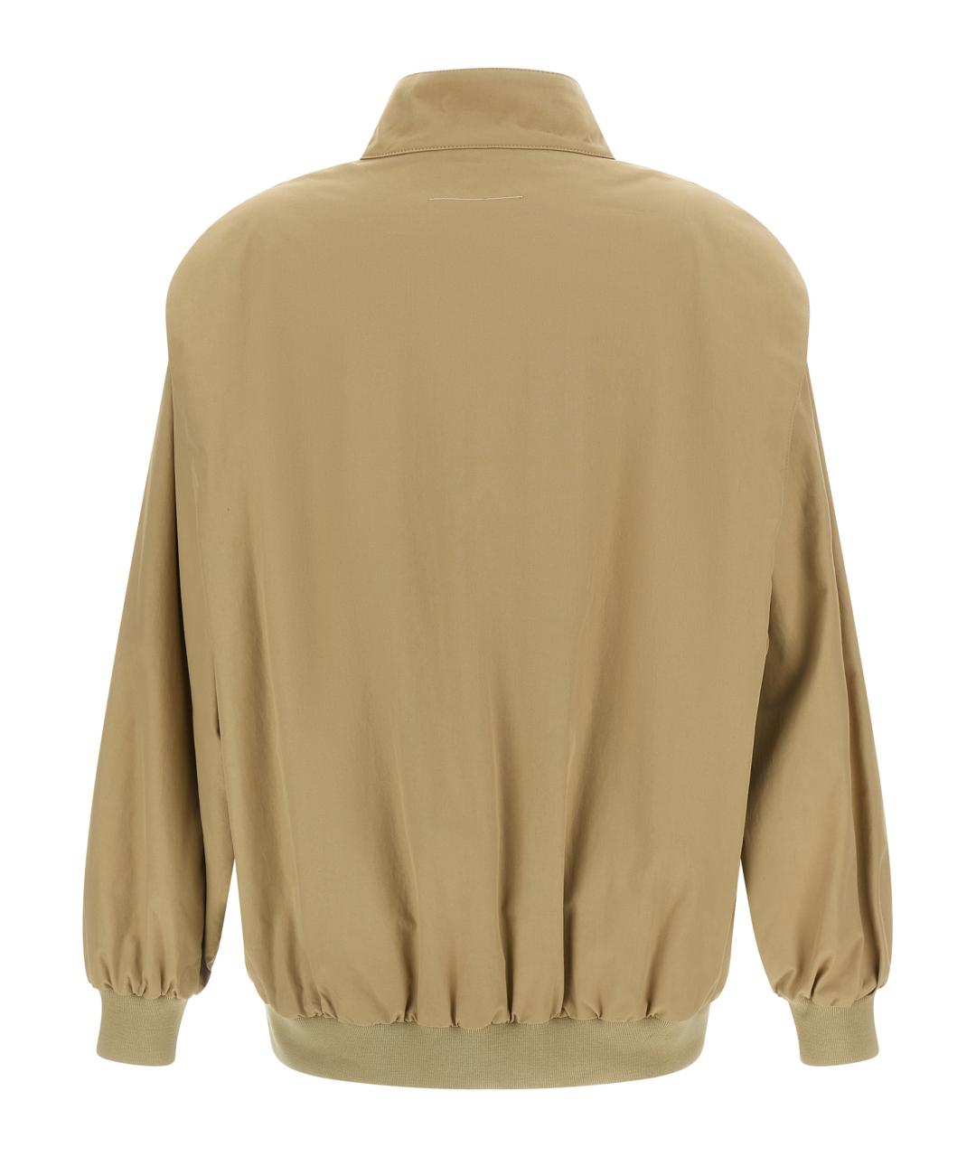 MM6 MAISON MARGIELA Бежевая хлопковая куртка, фото 2
