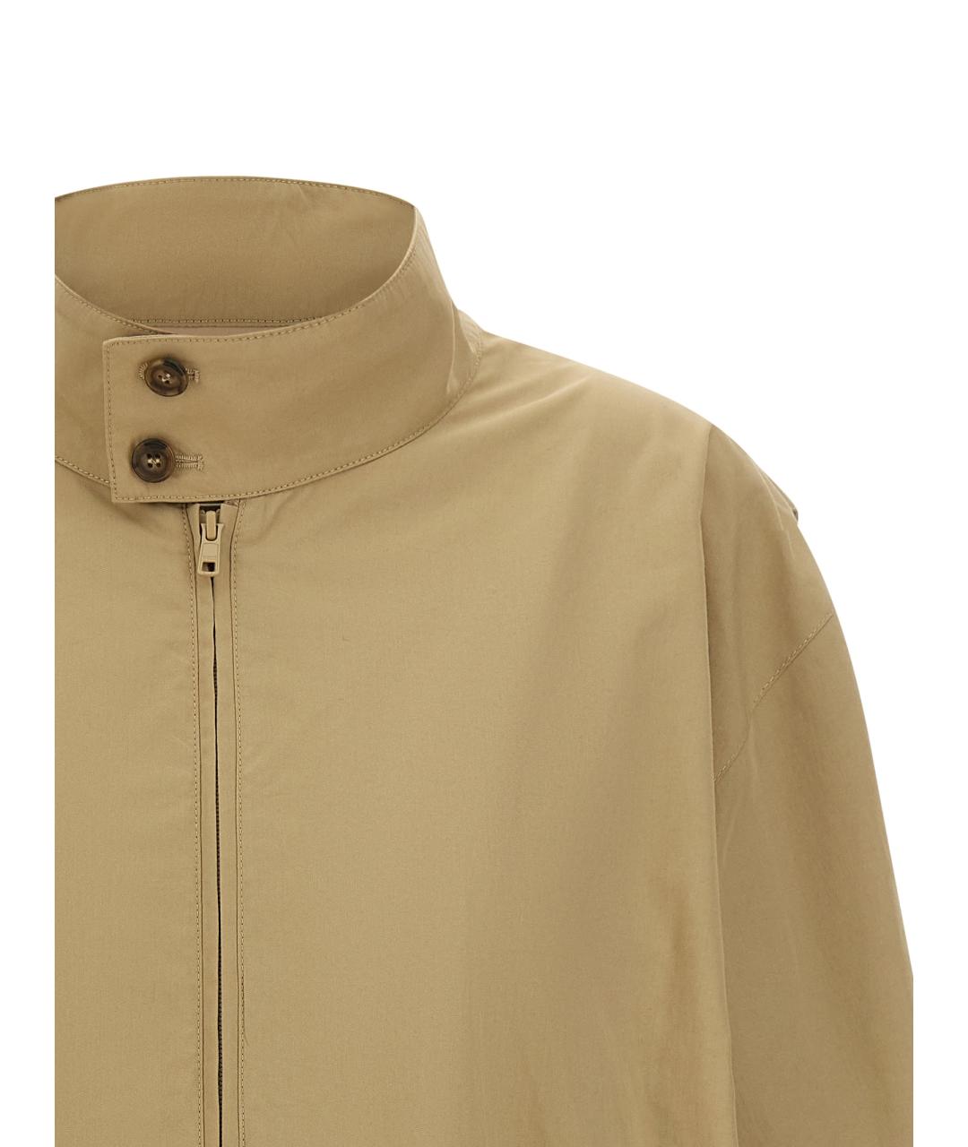 MM6 MAISON MARGIELA Бежевая хлопковая куртка, фото 3