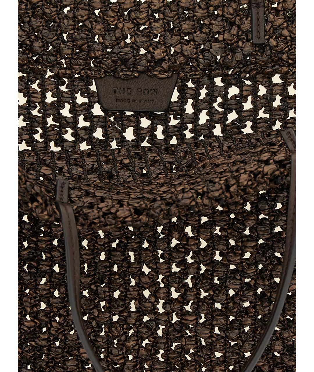 THE ROW Коричневая пелетеная сумка тоут, фото 4