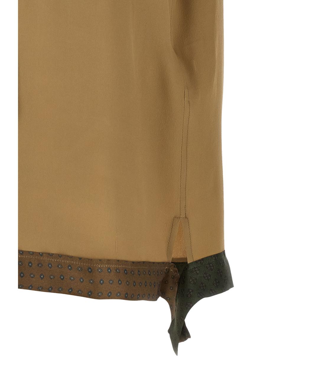MAGLIANO Бежевая шелковая кэжуал рубашка, фото 4