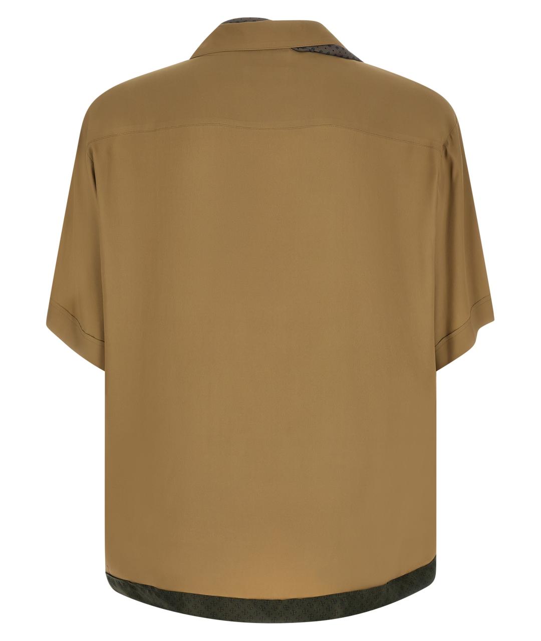 MAGLIANO Бежевая шелковая кэжуал рубашка, фото 2