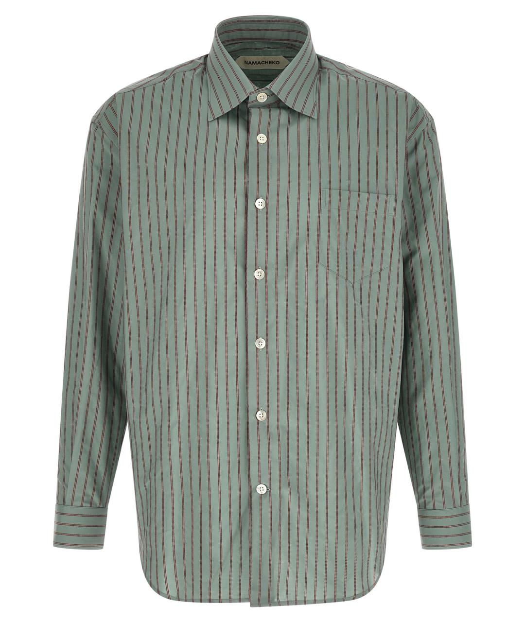 NAMACHEKO Голубая хлопковая кэжуал рубашка, фото 1