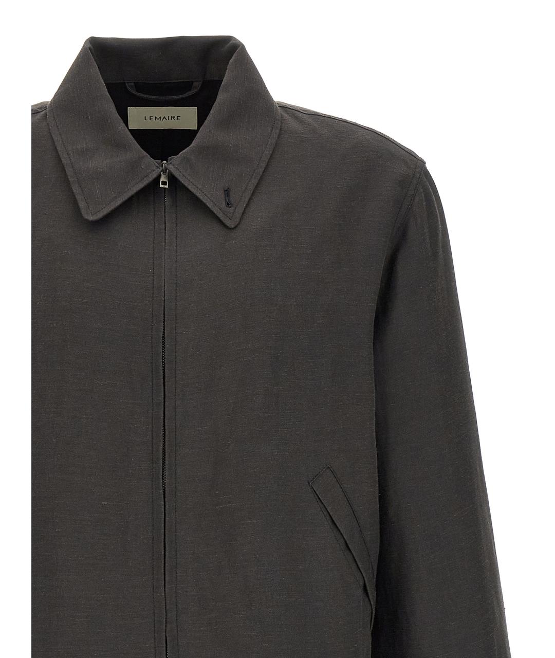 LEMAIRE Серая льняная куртка, фото 3