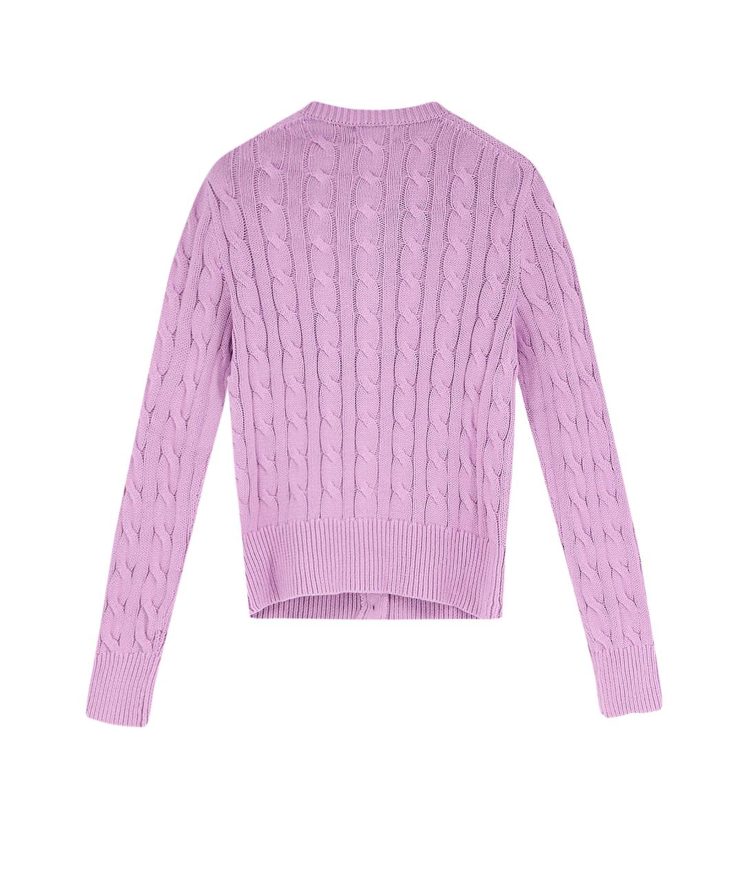 POLO RALPH LAUREN Розовый хлопковый кардиган, фото 2