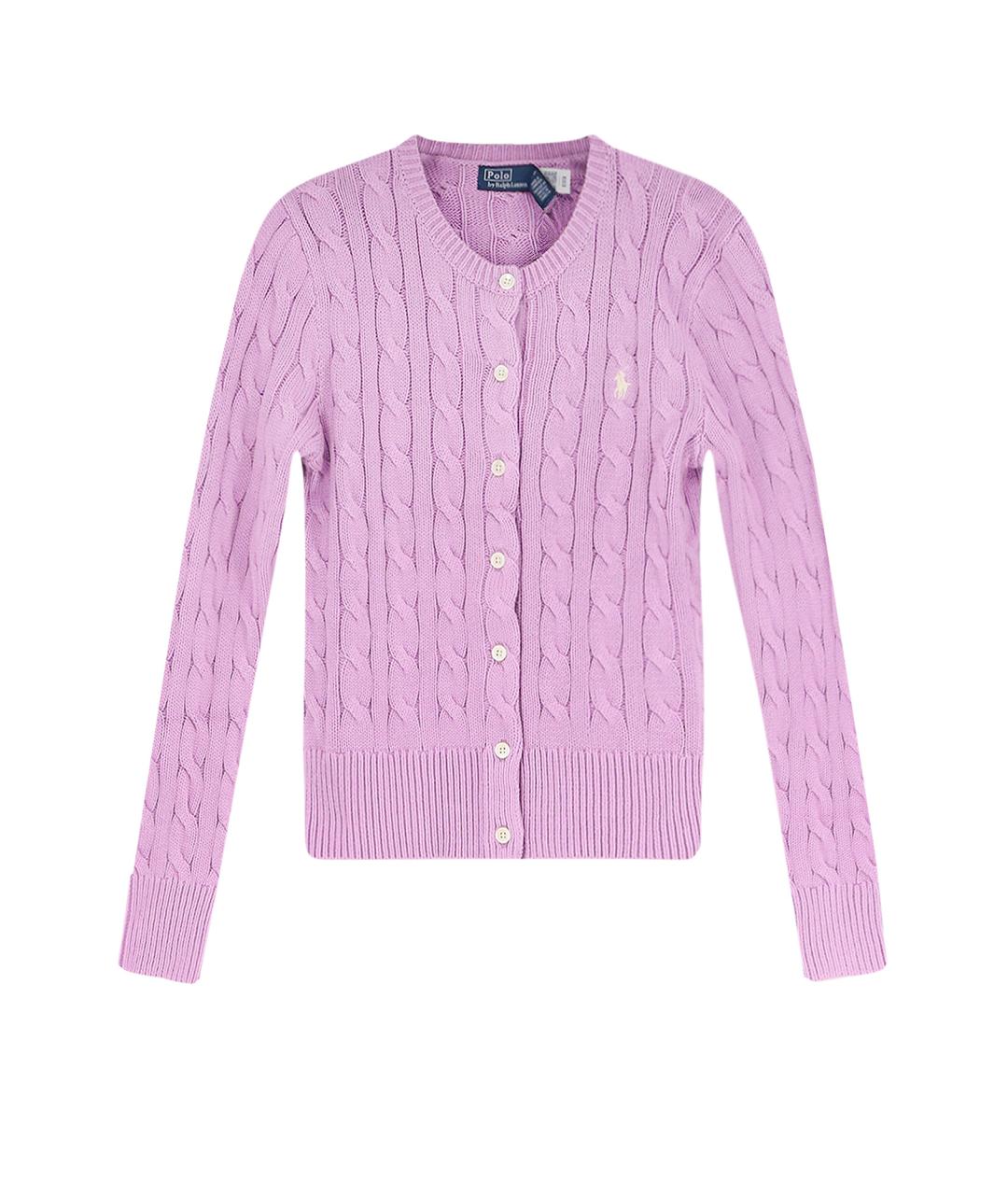 POLO RALPH LAUREN Розовый хлопковый кардиган, фото 1