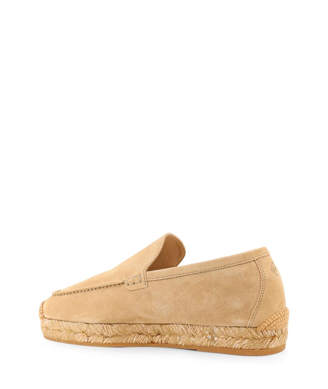 LORO PIANA Бежевые замшевые эспадрильи, фото 3