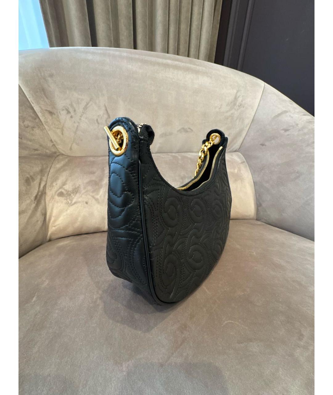 CELINE Черная кожаная сумка через плечо, фото 2