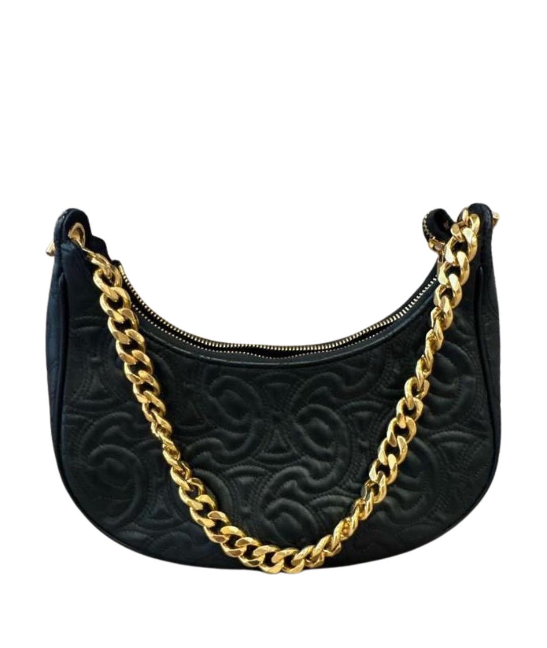 CELINE Черная кожаная сумка через плечо, фото 1