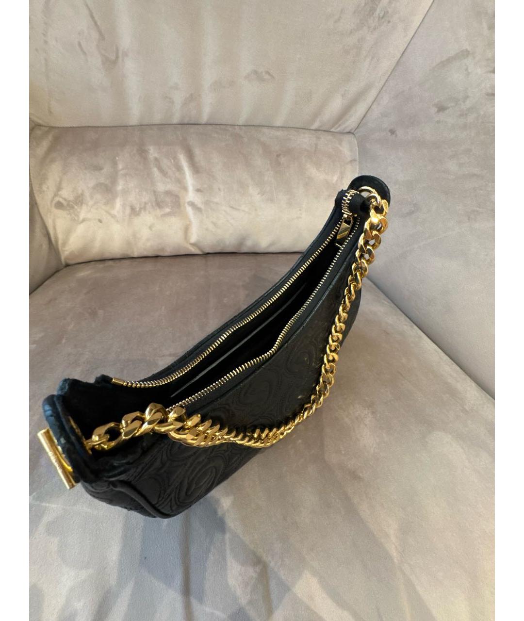 CELINE Черная кожаная сумка через плечо, фото 3