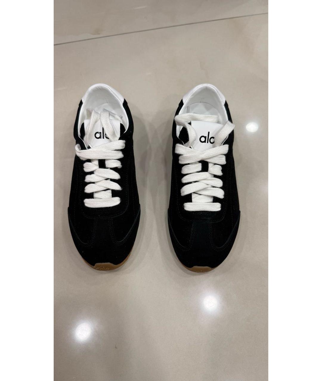 ALO YOGA Черные замшевые кеды, фото 2