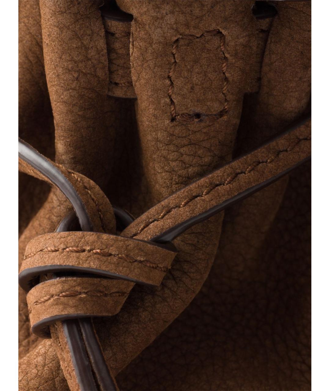 PRADA Коричневая замшевая сумка через плечо, фото 2