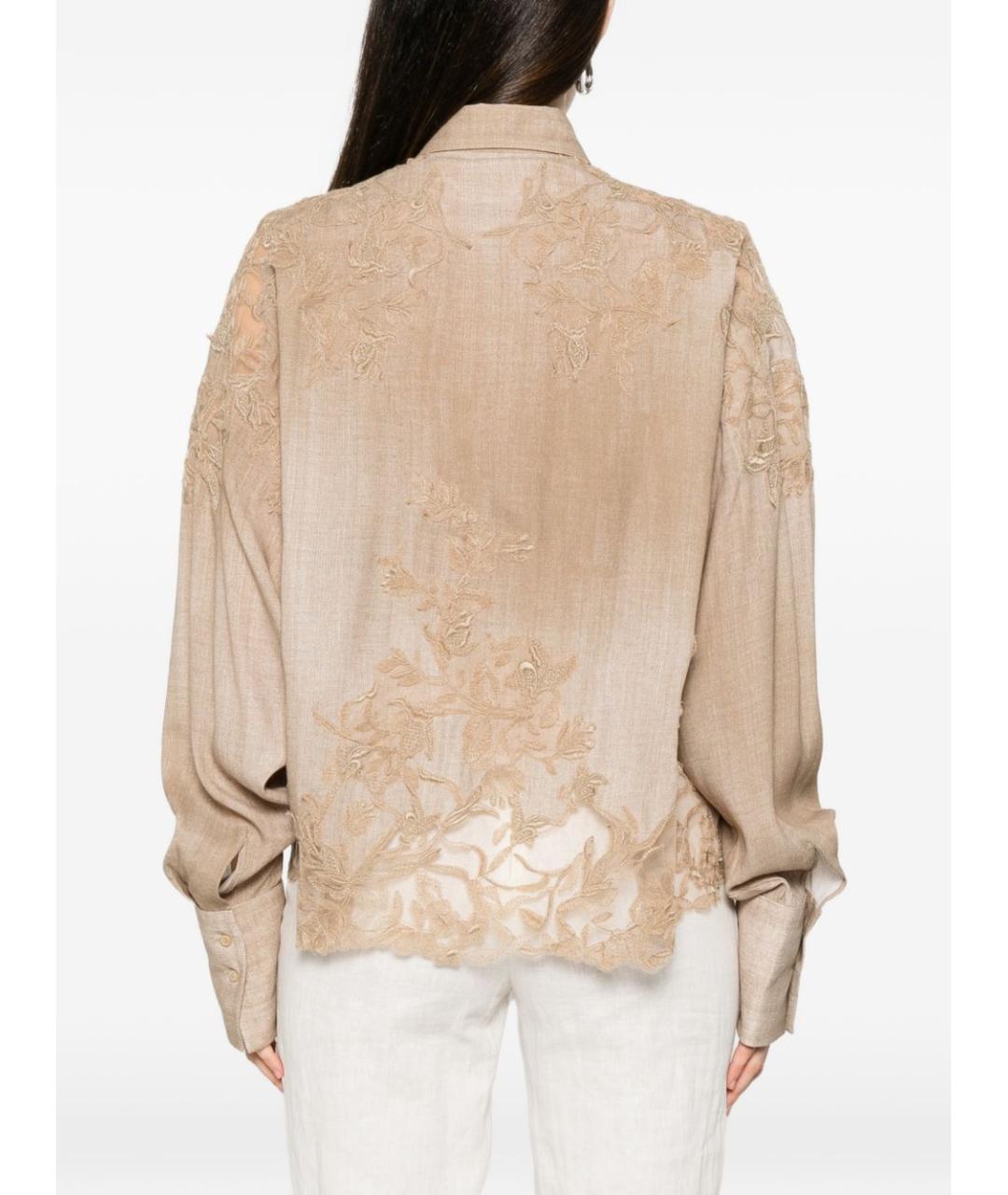 ERMANNO SCERVINO Коричневая рубашка, фото 3