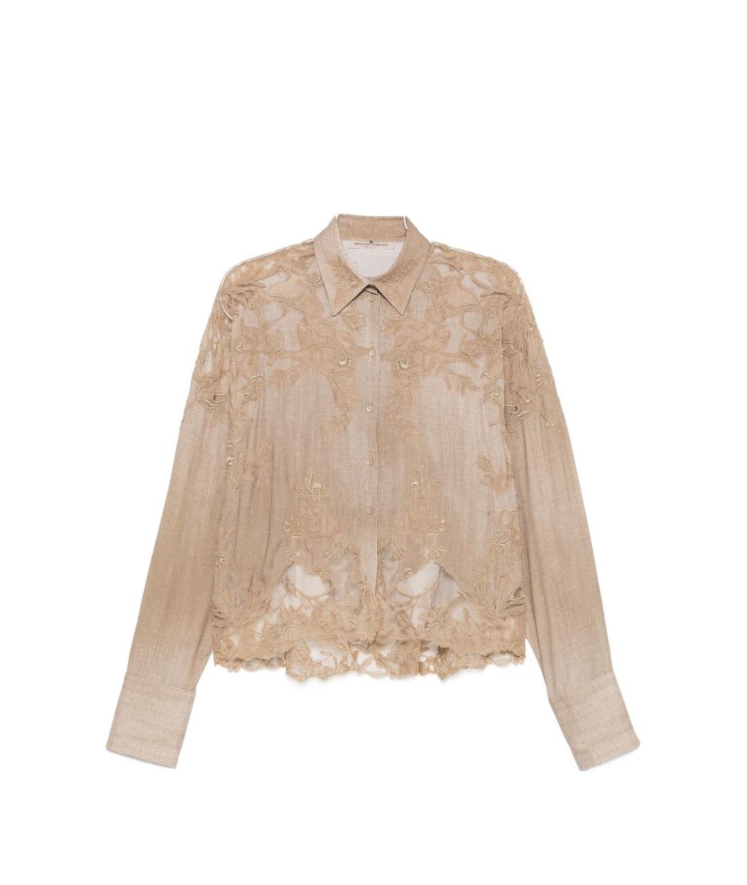 ERMANNO SCERVINO Коричневая рубашка, фото 1