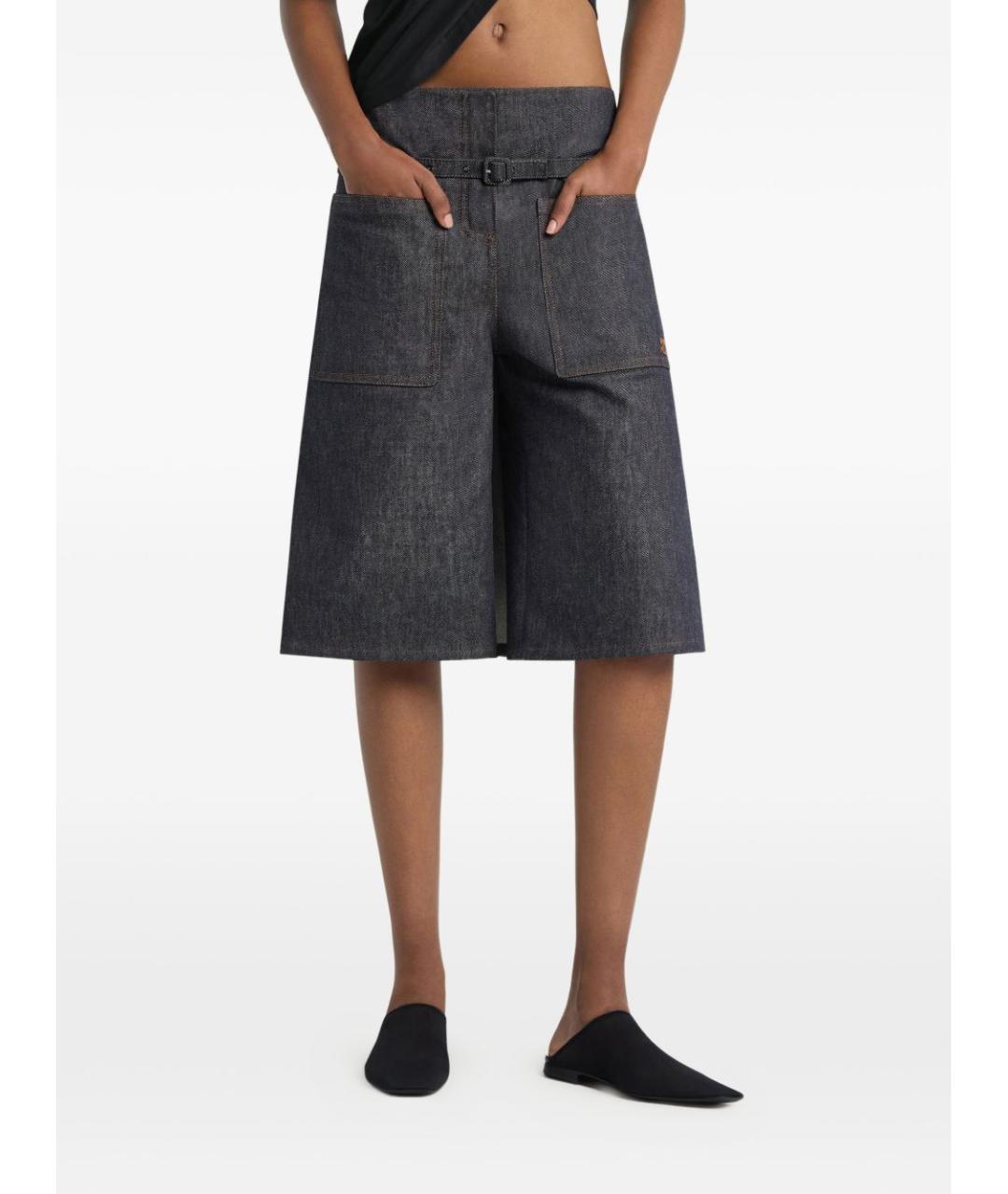 COURREGES Синие хлопковые шорты, фото 3