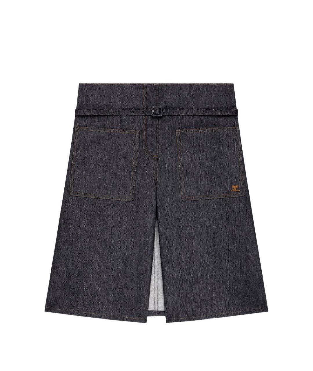 COURREGES Синие хлопковые шорты, фото 1