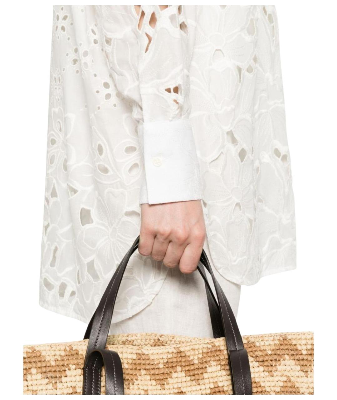 ERMANNO SCERVINO Белая хлопковая рубашка, фото 2