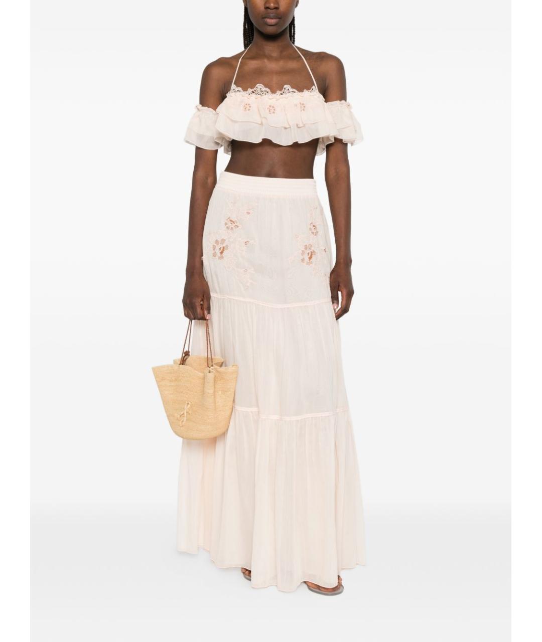 ERMANNO SCERVINO Розовая хлопковая майка, фото 5