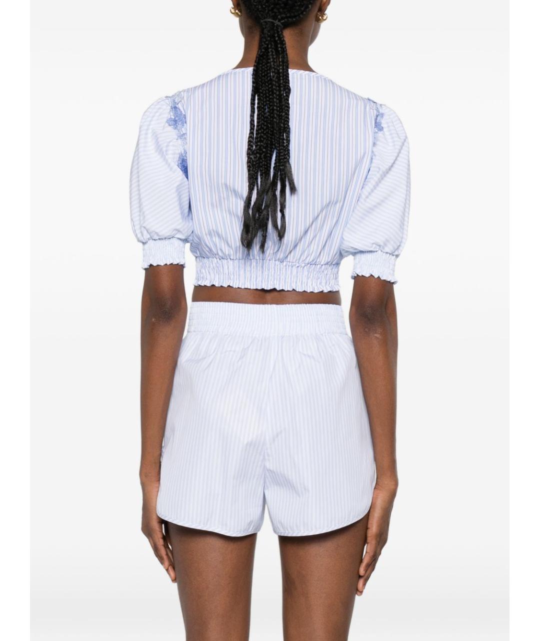 ERMANNO SCERVINO Голубая майка, фото 2